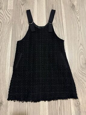 Zara Girls Textured Pinafore Dress Size 8